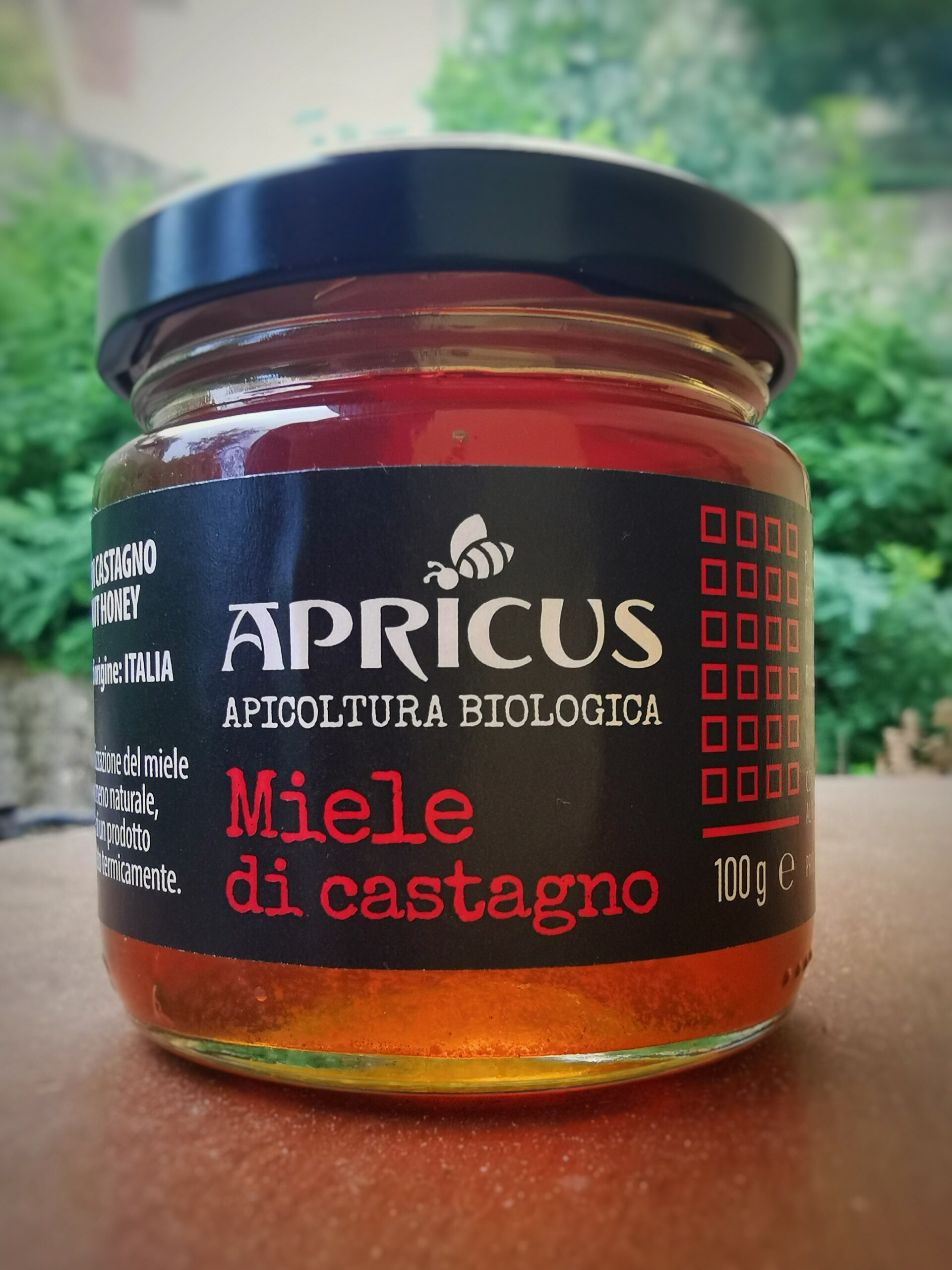 miele di castagno biologico 100g apricus